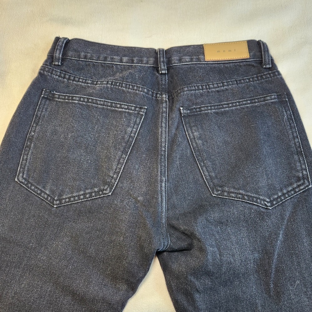 MNML Black Jeans with White Skeleton Bone Print - Picture 3 of 6